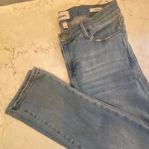 Frame Comfort Stretch Denim, Mid Rise Boyfriend, Angle Lenght, Size 27 (Size 4)